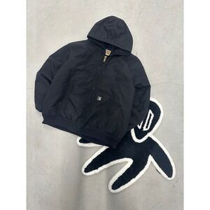 Carhartt Men's Black Full Zip Hooded Work Jacket Size 2XL